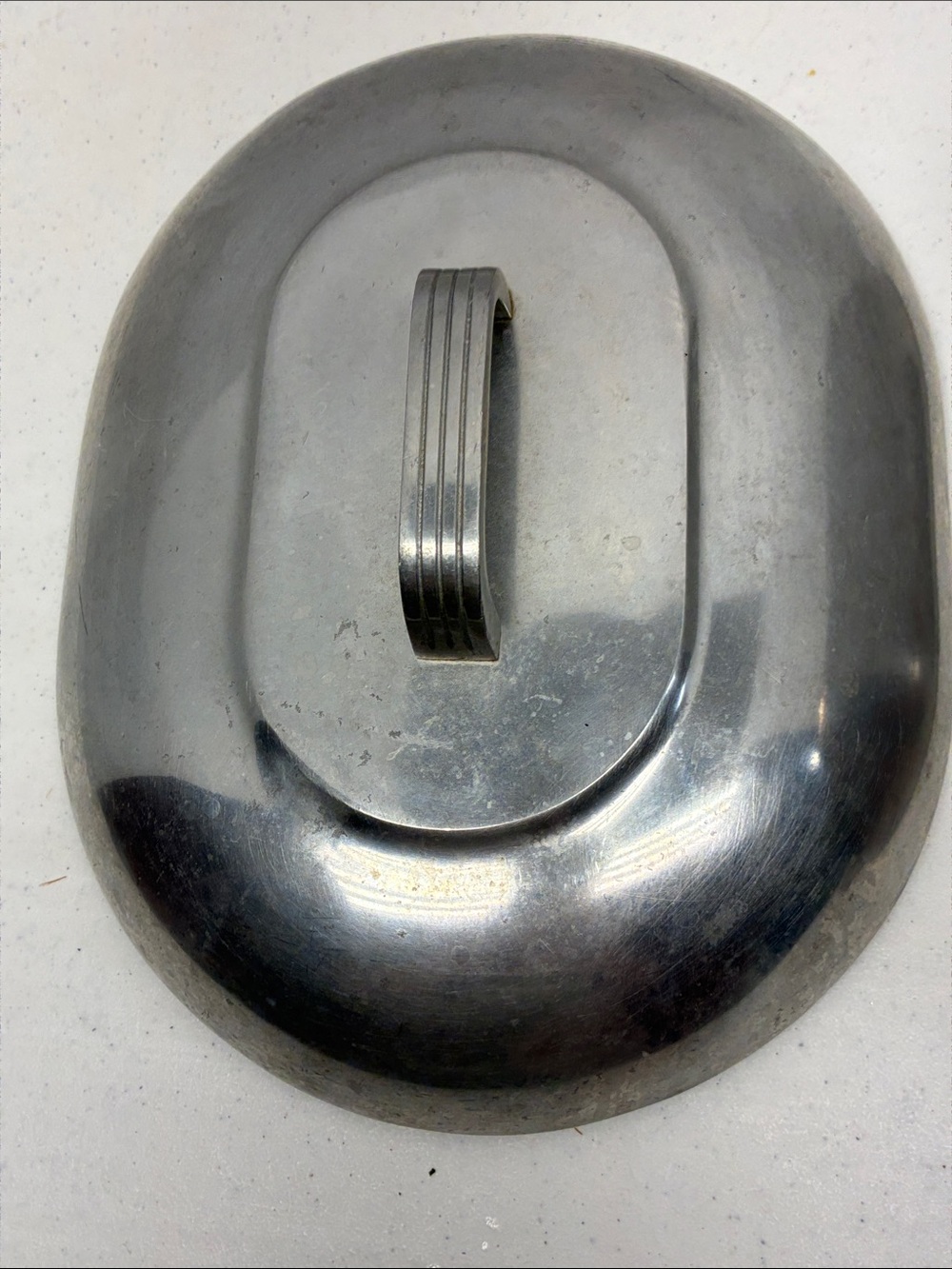 Vintage Heavy Duty Aluminum Roaster w Lid Large Oval Roasting Pan Retro Cookware - Picture 7 of 7